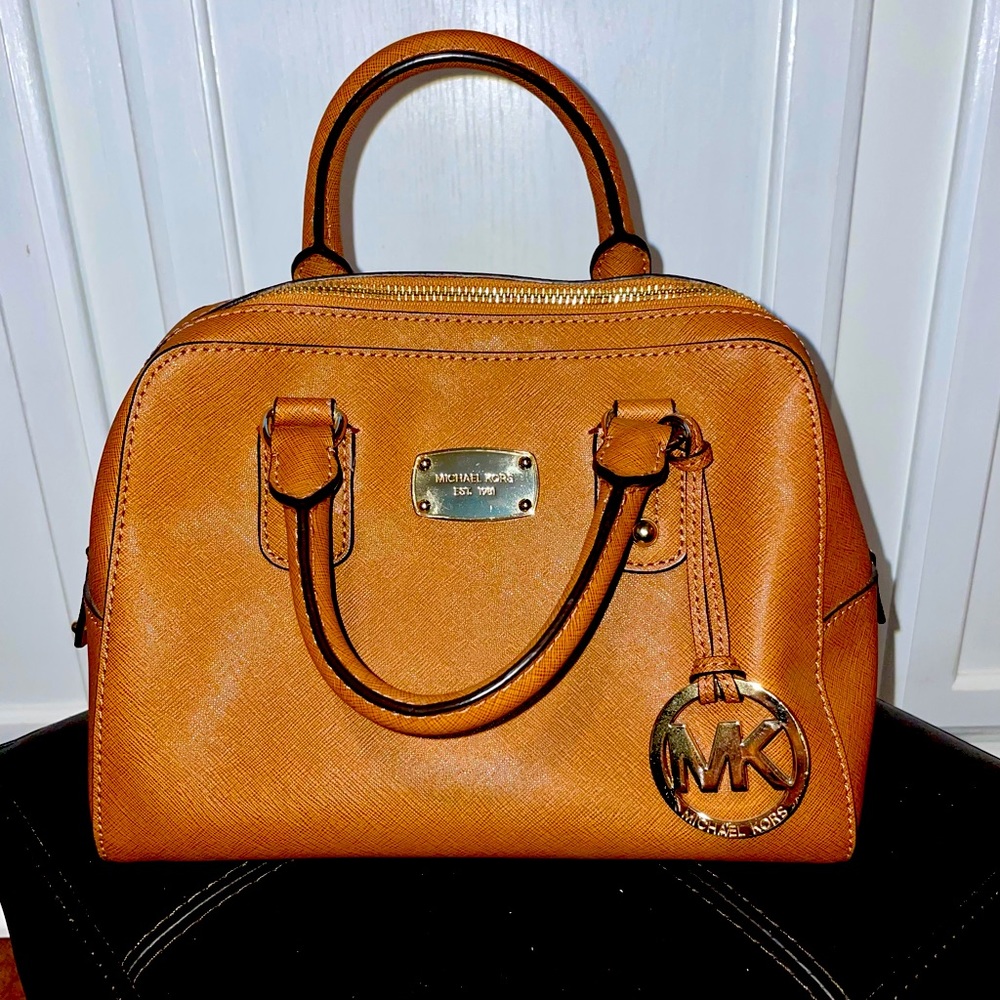 Michael Kors Small Dome Leather Satchel